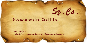 Szauervein Csilla névjegykártya
