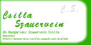 csilla szauervein business card